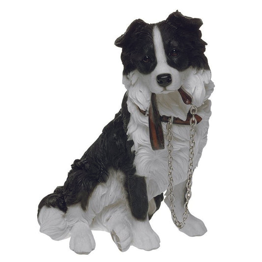 Border Collie Dog ornament With Lead