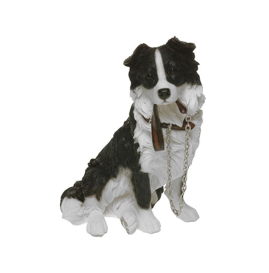 Border Collie Dog ornament With Lead