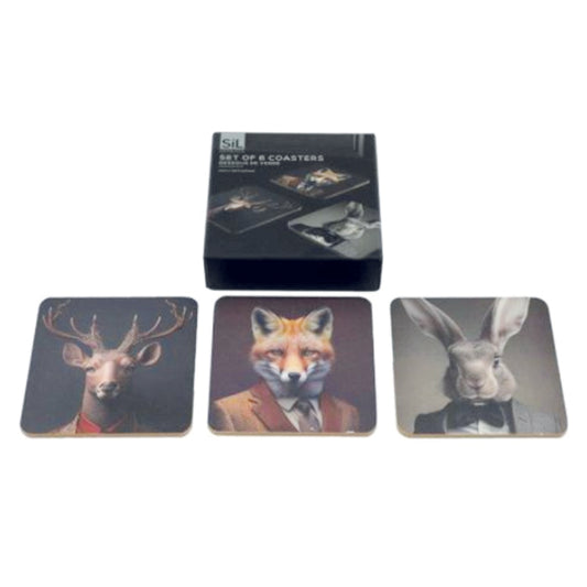 Square coasters - Cynocephaly British Wildlife