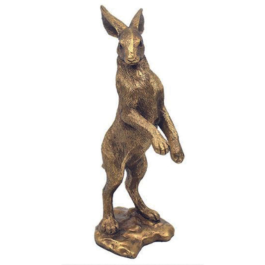 Reflections Bronze Standing Hare ornament