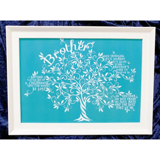 Framed Print.  Tree of Life - Best Brother