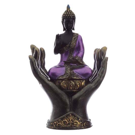 Purple Buddha in Hands