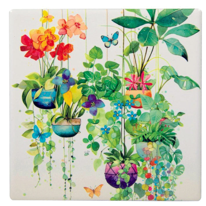 Bug Art Hanging Plants Coaster