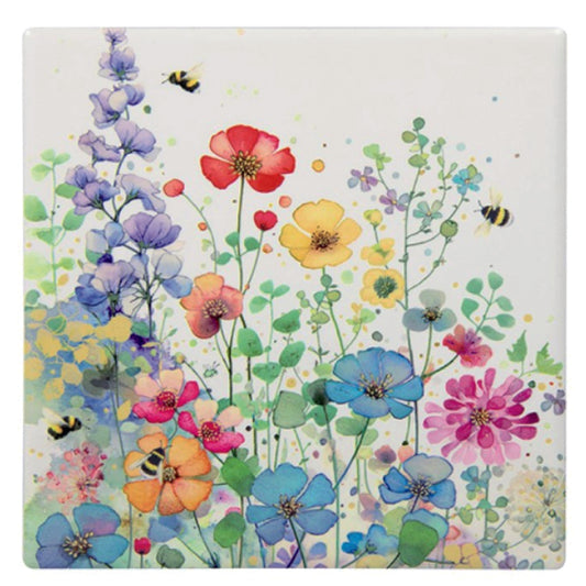 Bug Art Collection Coaster - Meadow