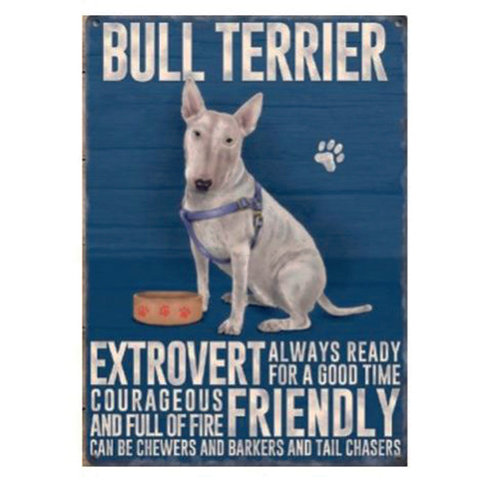 Large metal sign - Bull Terrier