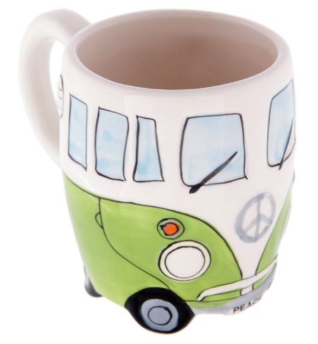 Boxed Ceramic Camper Van Shaped Mug