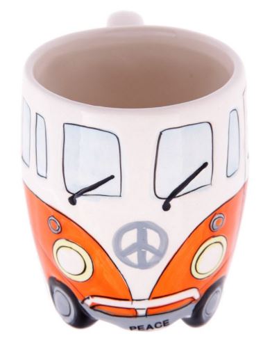 Boxed Ceramic Camper Van Shaped Mug