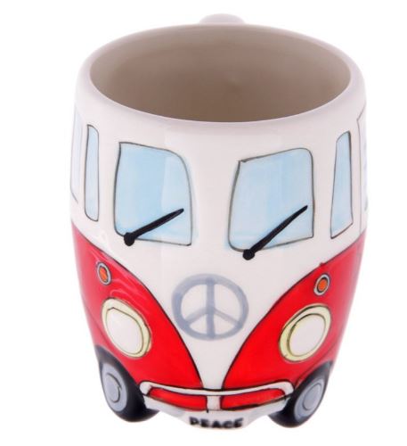 Boxed Ceramic Camper Van Shaped Mug