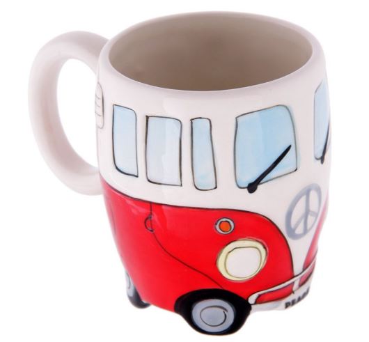 Boxed Ceramic Camper Van Shaped Mug