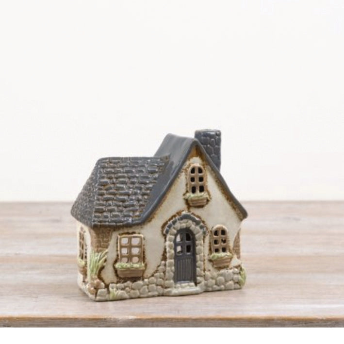 Ceramic Cottage Tealight Holder