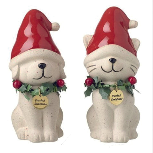 Christmas Dog and Cat Ornaments