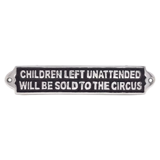 Metal Wall Plaque - Children Left