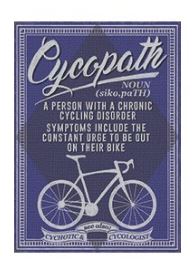 Large metal sign - Chronic Cycling Disorder