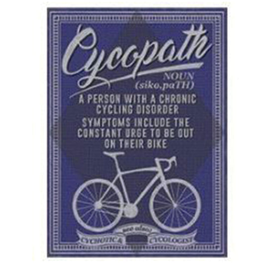 Large metal sign - Chronic Cycling Disorder