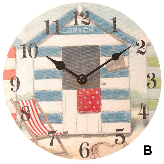 Wall Clock - Beach hut design