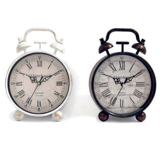 Wall or table clock -Round with ball feet, small