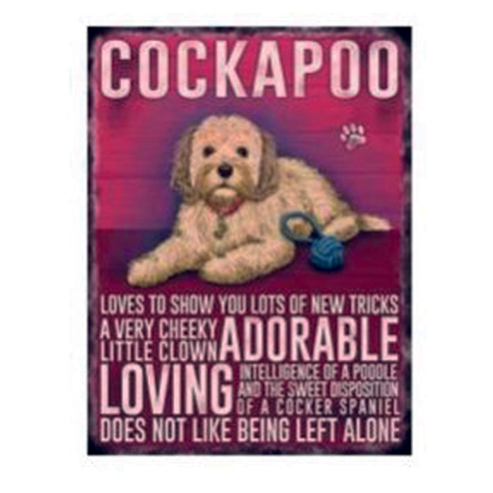 Large metal sign - Cockapoo