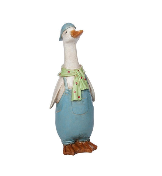 David's Country Duck Ornament - Boy