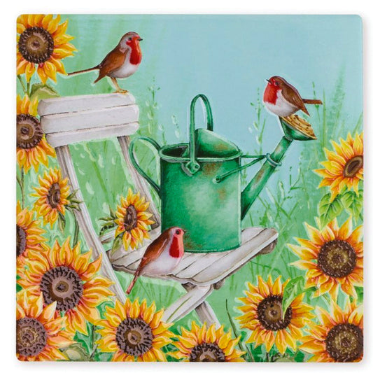 Coaster - Robins and Sunflowers