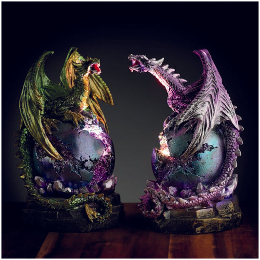 Dark Legends LED Geode Plinth Dragon Egg Ornament