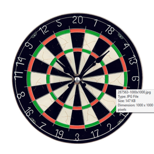 Wall Clock - Glass Dartboard