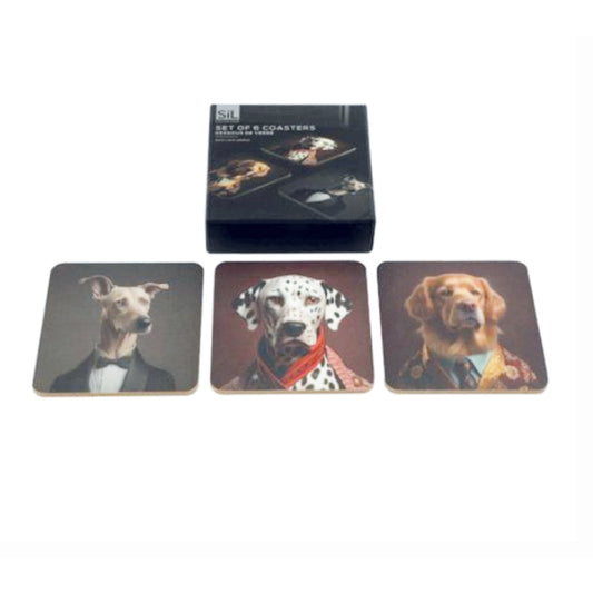 Square coasters - Cynocephaly Dogs