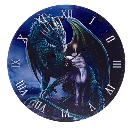 Wall Clock - Dragon and unicorn