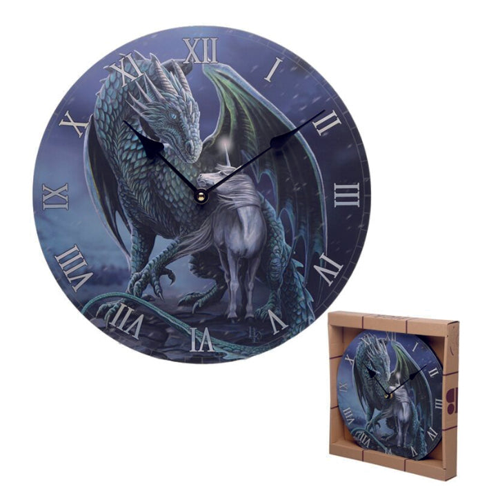 Wall Clock - Dragon and unicorn