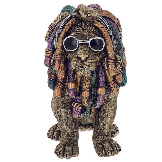 Steampunk style Dudes Rasta Lion with sunglasses ornament