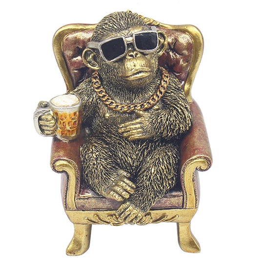 Dudes Gorilla relaxing in an armchair