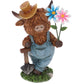 Highland Cows in Dungarees Gardening With Flowers Ornament
