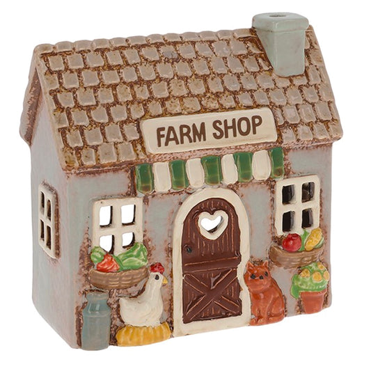 Village Pottery Farmyard Farm Shop Tealight Holder