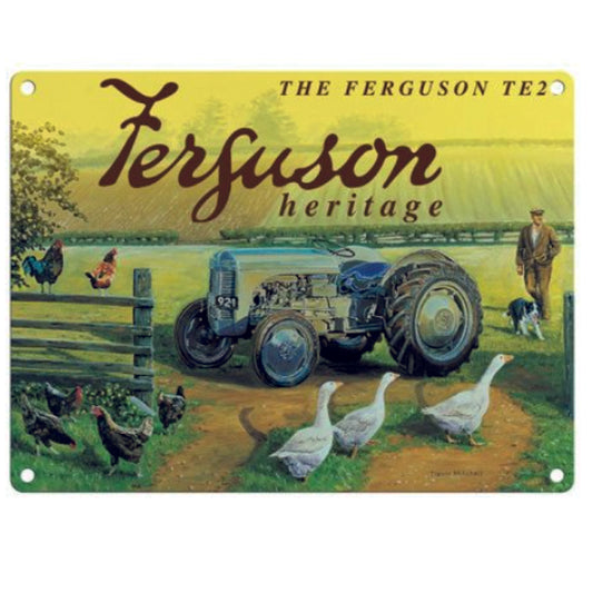 Large Metal Sign - Ferguson TE2 Tractor