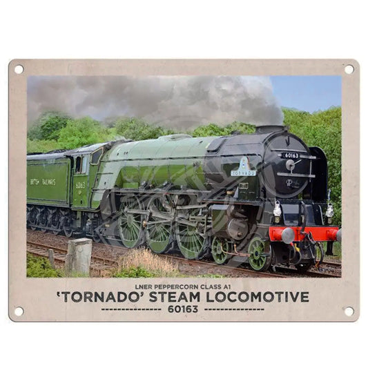 Large metal sign -  The Flying Scotsman Steam Locomotive