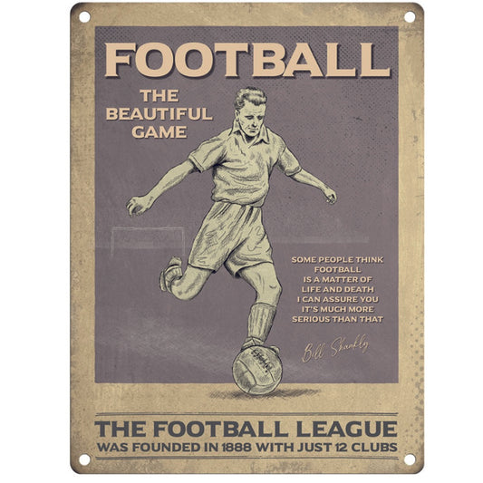 Large metal sign - Football, The Beautiful Game