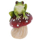 Fungi Frogs Stiting on Toadstool Ornaments