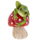 Fungi Frogs Stiting on Toadstool Ornaments