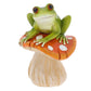 Fungi Frogs Stiting on Toadstool Ornaments