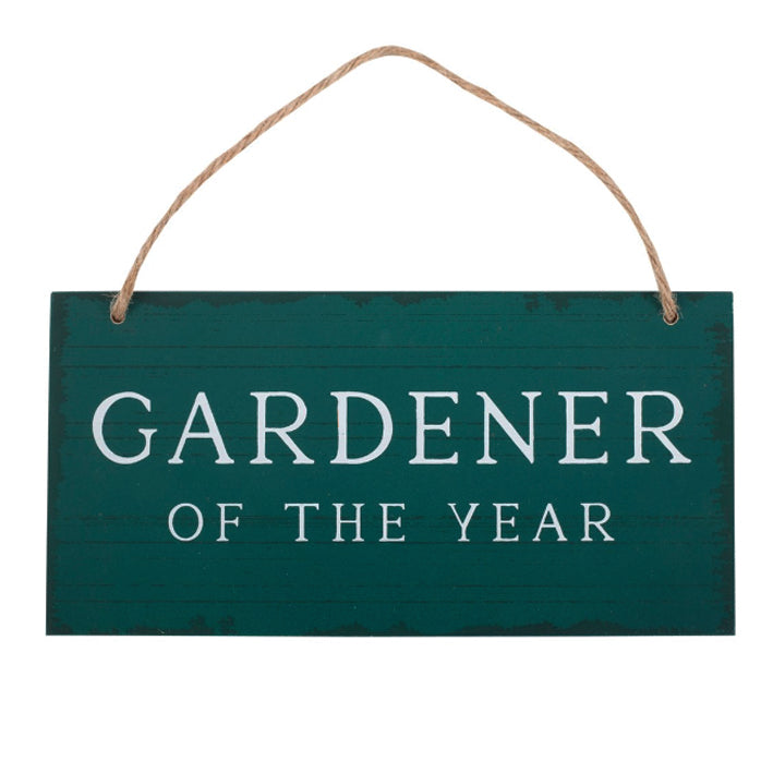 Wooden Hanging Plaque - Gardener of the Year