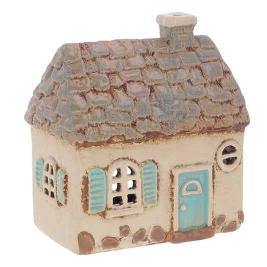 Village Pottery Garden Pebble House Tealight Holder