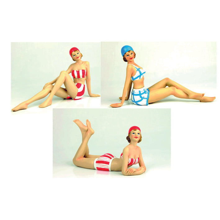 Beach Glamour Girls.  Small 10cm