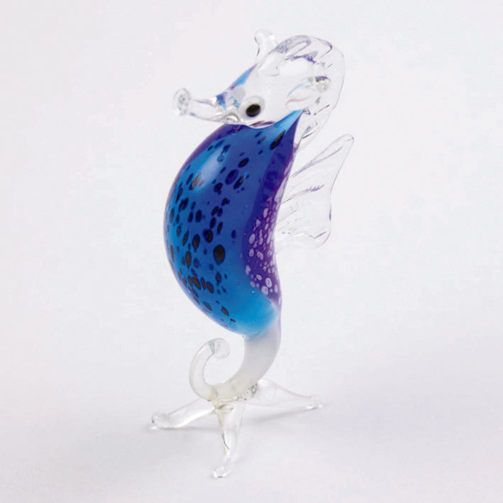 Miniature Glass Seahorse 8cm