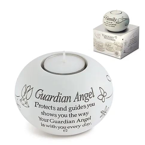 Sentiment tealight.  GUARDIAN ANGEL