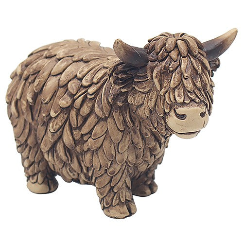 Hughie the Highland Cow, small, standing ornament
