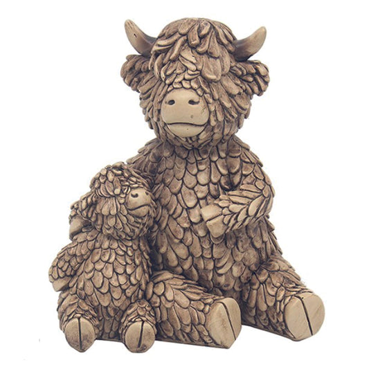 Hughie the Highland Cow, Mum and Baby