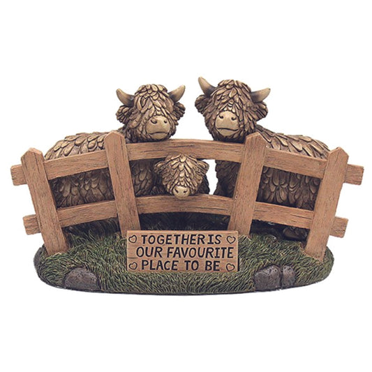 Hughie the Highland Cow Family - Together Is Our Favourite Place To Be