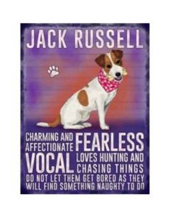 Large metal sign - Jack Russell