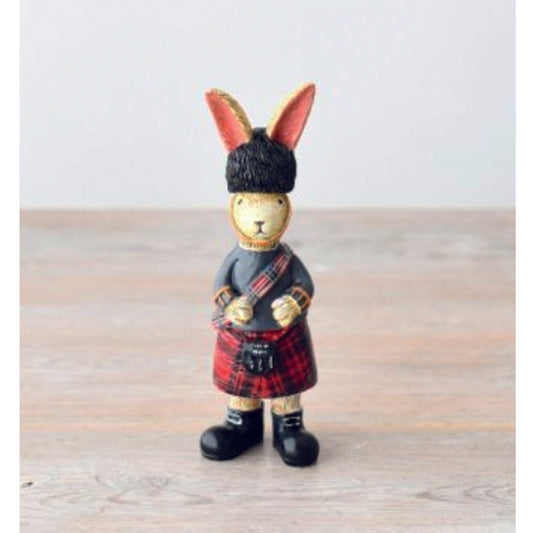 Jasper the Rabbit ornament in a Kilt