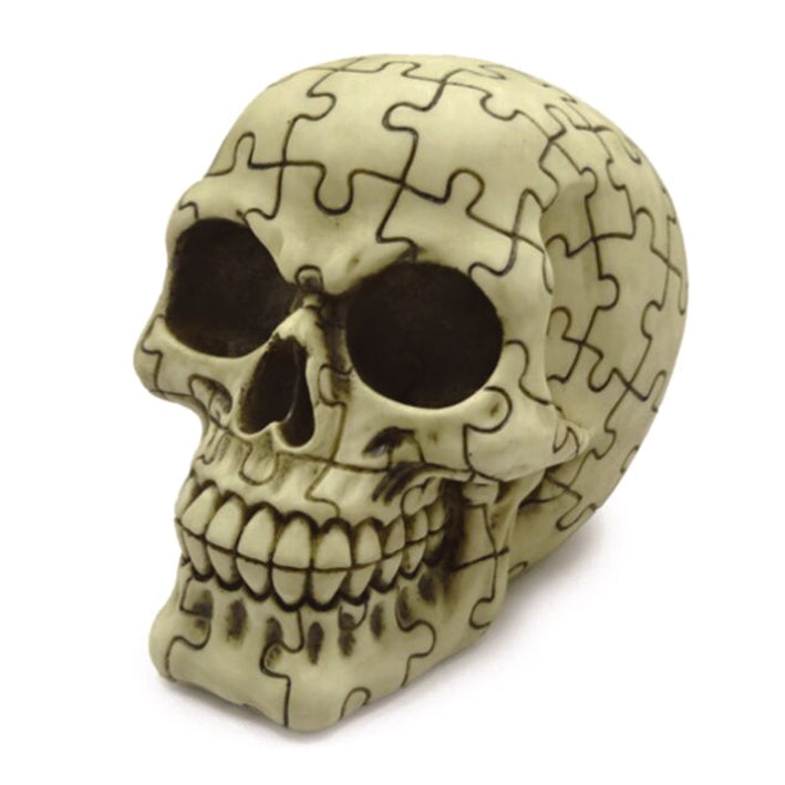 Skull Ornament With Jigsaw Pattern