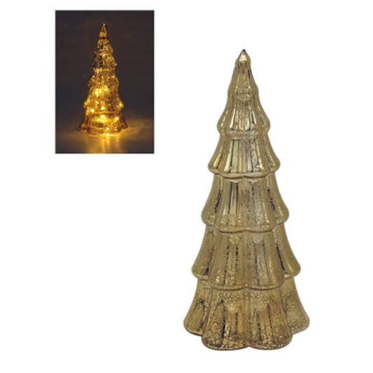 Christmas LED Lit Gold Christmas Tree